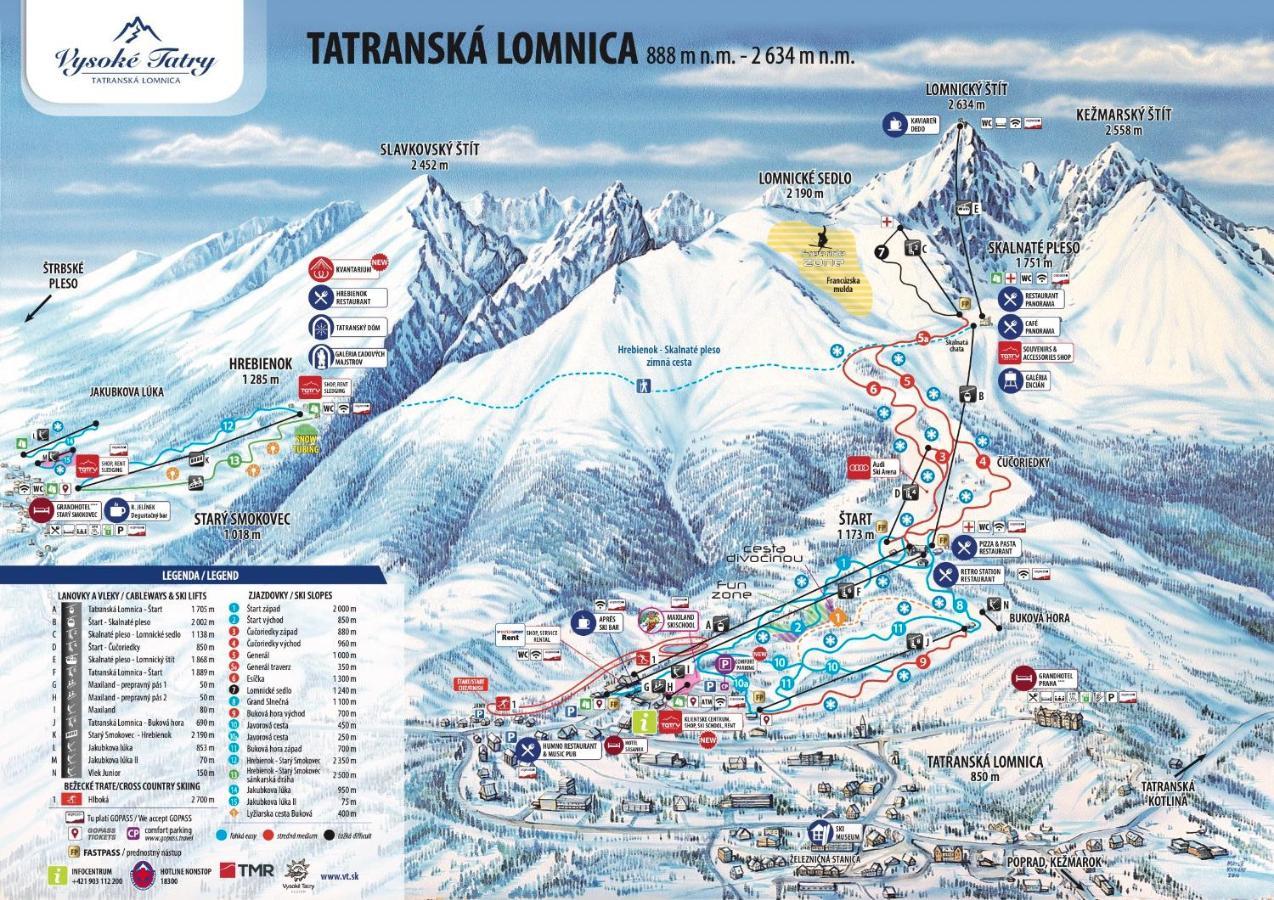 Apartman Tatry Tatranská Lomnica Eksteriør billede
